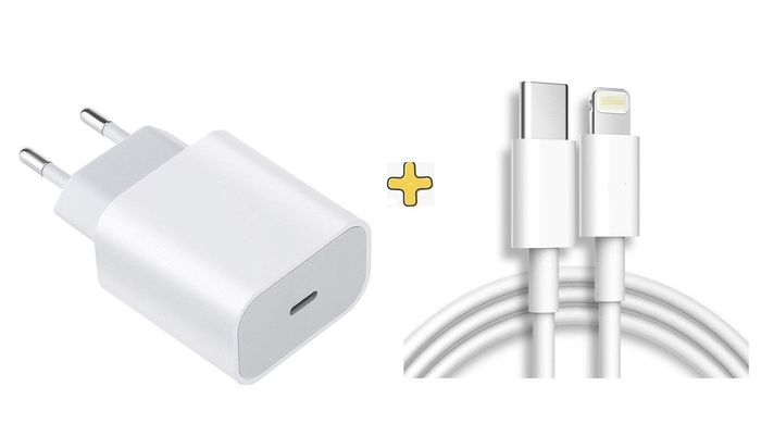 Cargador Con Cable Compatible Todos Los iPhone Apple 20w-0
