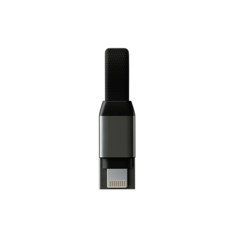 INCHARGE® MINI - USB CABLE LLAVERO COMPACTO PARA IPHONE, CERTIFICADO MFI-0