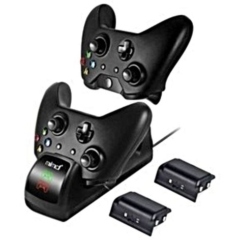 Cargador Joystick Xbox One 2 Baterías Slim X-1