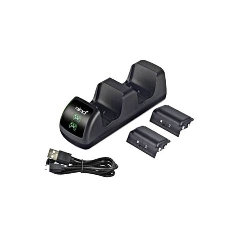 Cargador Joystick Xbox One 2 Baterías Slim X-2