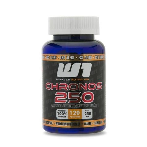 Cafeina anhidra Chronos 100% 250 mg 120 cápsulas-0