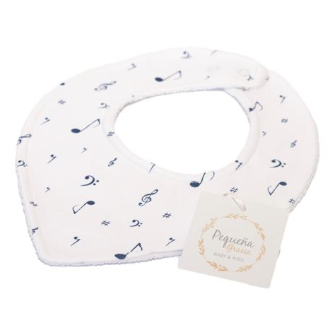 Babero Bandana Notas 100% Algodón Pima-0