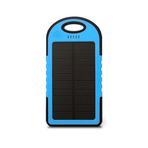 Power Bank Batería Solar 5600mah Azul - PuntoStore-0
