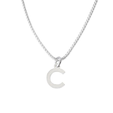 Cadena De Plata Mujer Con Inicial C - MABELITA-0