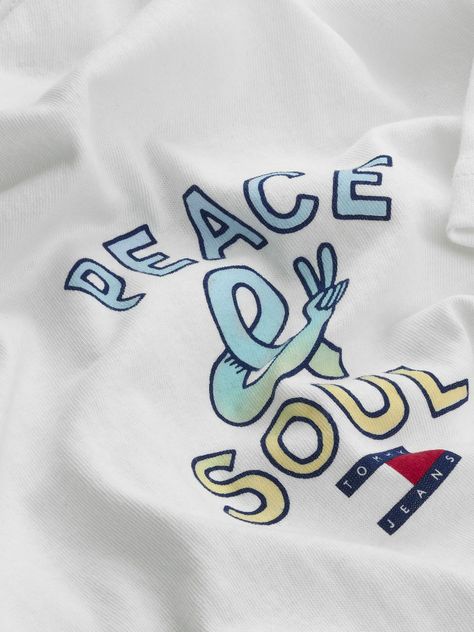 Polera Tjm Peace And Soul Blanco Tommy Hilfiger-2