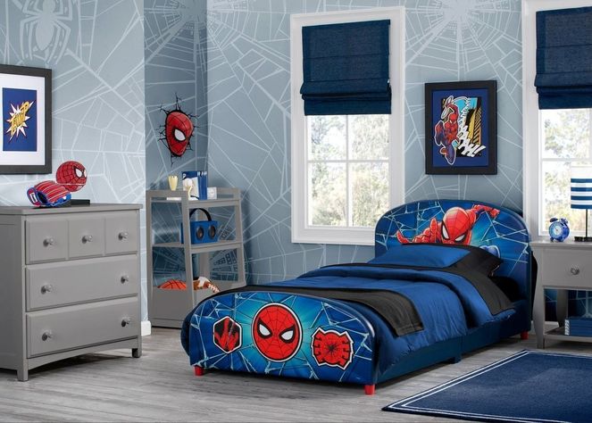 Cama Tapizada Spiderman-1