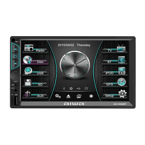 Radio Auto 2 Din Mirrorlink Touch De 7'' Aiwa W660bt-1