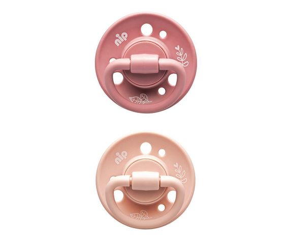 Chupetes Cherry Green Caucho 6+ meses 2 unidades Rosados-1