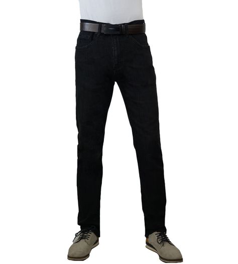 Jeans tiro alto-alto semi recto negro-0