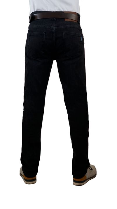 Jeans tiro alto-alto semi recto negro-3