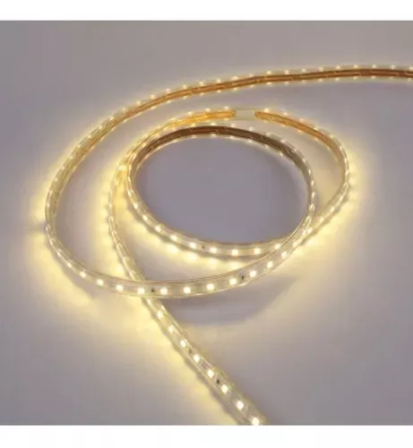 Cinta Led Calida Impermeable 10 Metros + Conector Al 220v-1