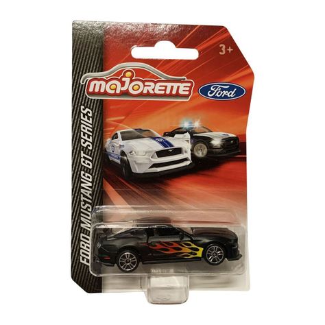 FORD MUSTANG GT SERIES - NEGRO - LLAMAS - 1:64 - MAJORETTE-0