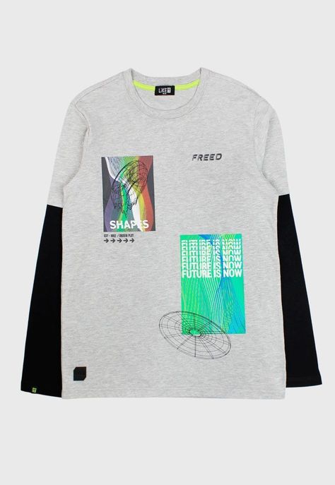Polera teens niño m/ larga freed 507-0