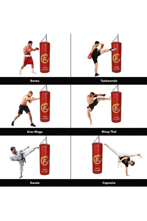 Saco Boxeo Punching Ball 80 cm Rojo-4