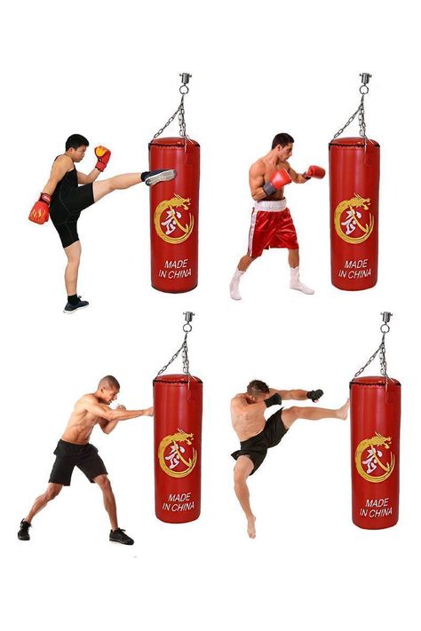 Saco Boxeo Punching Ball 80 cm Rojo-1