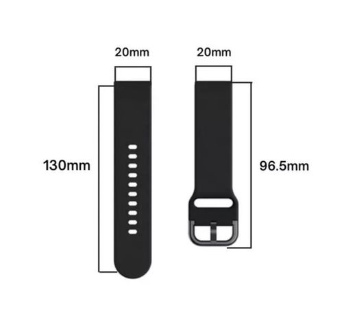 Correa Compatible Samsung Watch 4 / 4 Classic Rosas Rojas 20mm-1