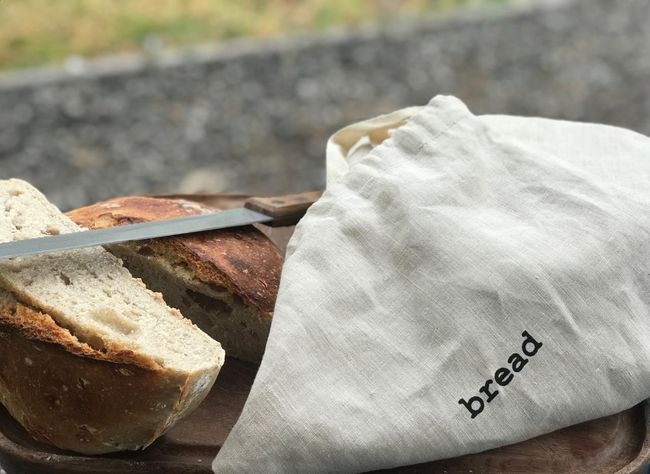 Bolsa de pan lino color natural 45x25-1