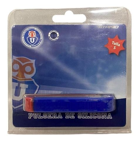 Pulsera Universidad De Chile Silicona Tamaño Niño Azul/rojo-0