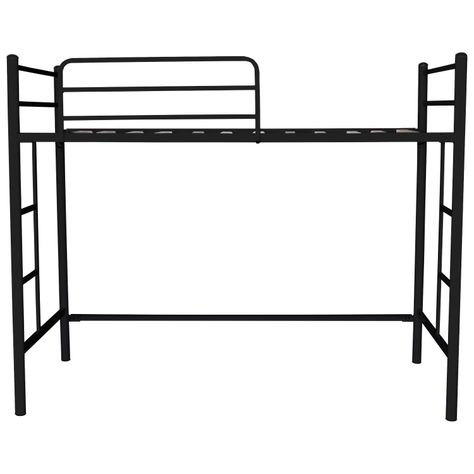 Cama Alta 1 Plaza Negro-1