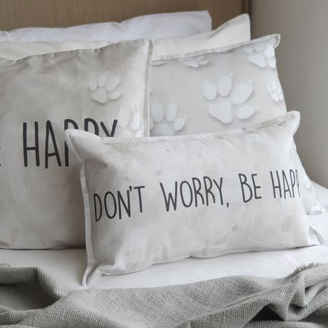 FUNDA COJÍN ALGODÓN  DONT WORRY BE HAPPY 50X30-1
