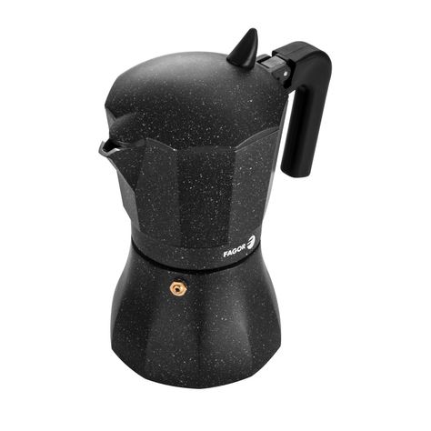 Cafetera Italiana negra aluminio  9 Tazas Tiramisú Fagor-1