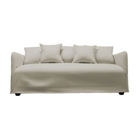 Sofá Dua Chenille Beige 3C-0