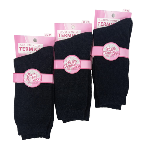 Calcetines Soft Termico Mujer pack de 3 pares-0