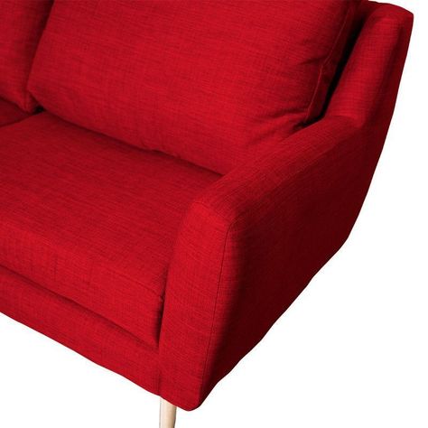 Sofá Lenora Felpa Rojo 2C-2