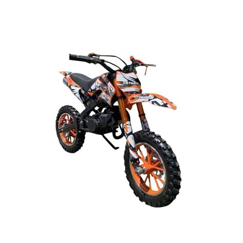 Moto Pitbike 49cc  Anaranjada-0