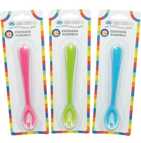 Cuchara Flexible Para Bebe Verde-0