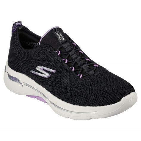 Zapatilla Mujer Go Walk Arch Fit CW Negro Skechers-0