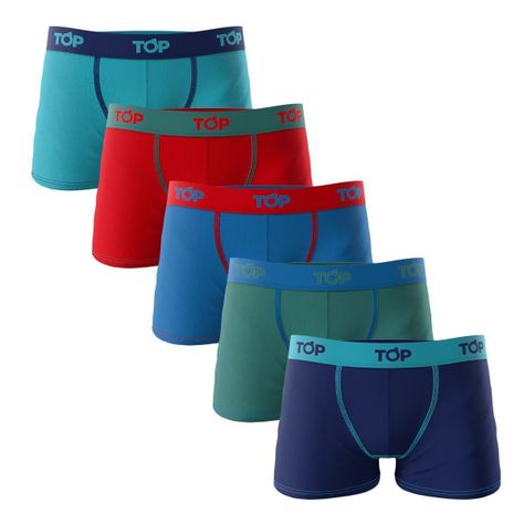 Bóxer Niño Algodón Color Pack 5 C6 Top-0