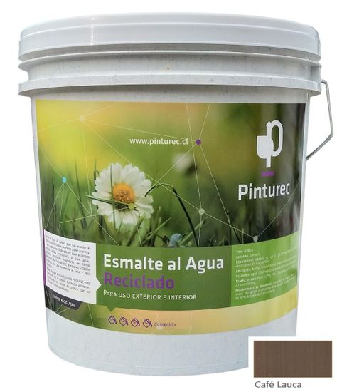 Esmalte al Agua Pinturec Satinado Cafe Lauca 4G-0