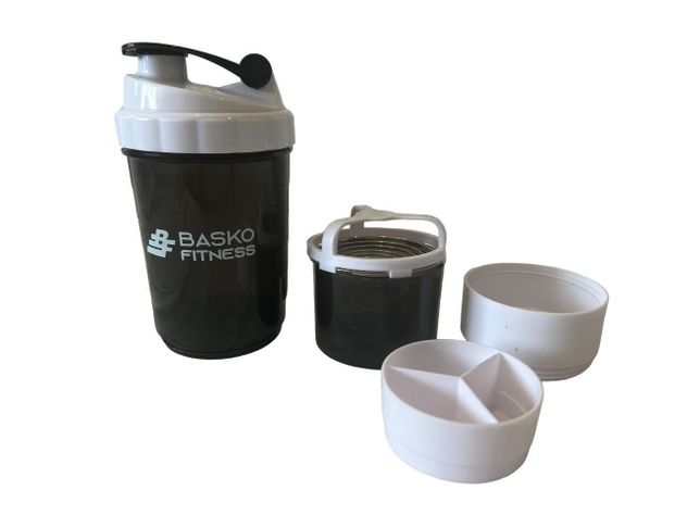 Bolso Deportivo Pack Shaker Mezclador Blanco-5