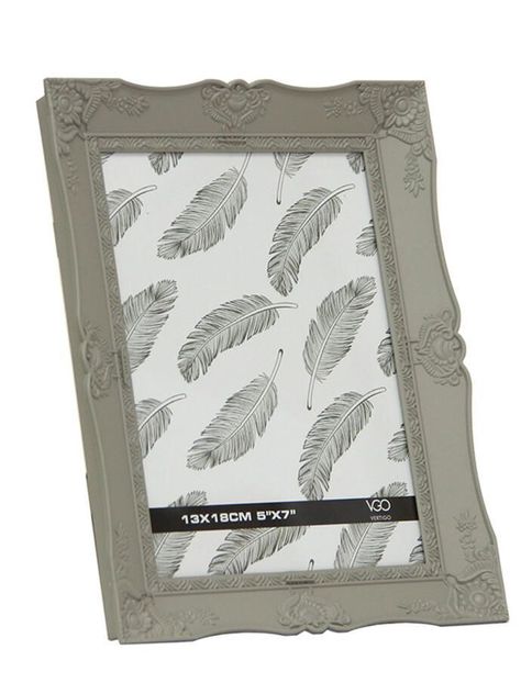 Marco plástico antique Gris 10x15 cm-0