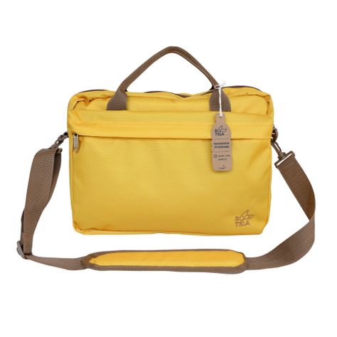 BOLSO NOTEBOOK 14" DISEÑO AMARILLO SUSTENTABLE BOTELA-1