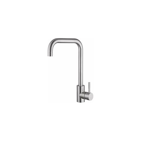 Llave Monomando Lavaplatos Curva Gris-0