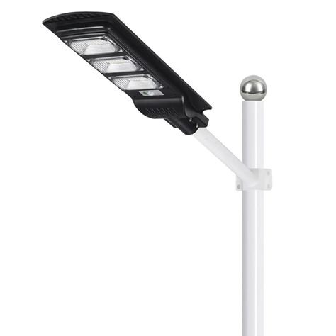 Luminaria Solar Pública LED Integrado 60W Fría Con Sensor-4