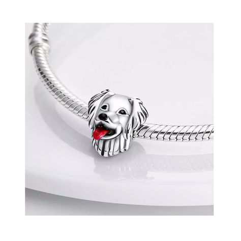 Charm Perro Golden Retriever en Plata Fina 925-1