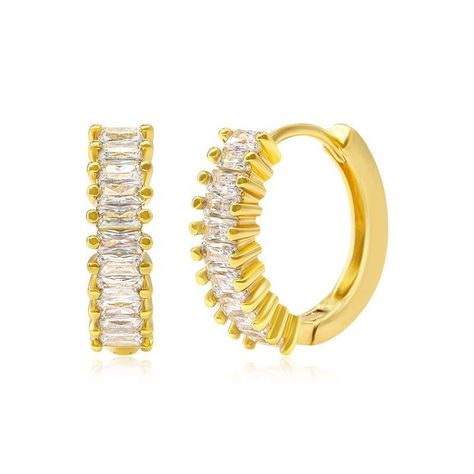 Aros Argollas Hipoalergénico Dorado circones blancos-0