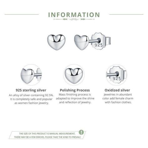 Aros Plata 925 Mini Corazon Plateado-4