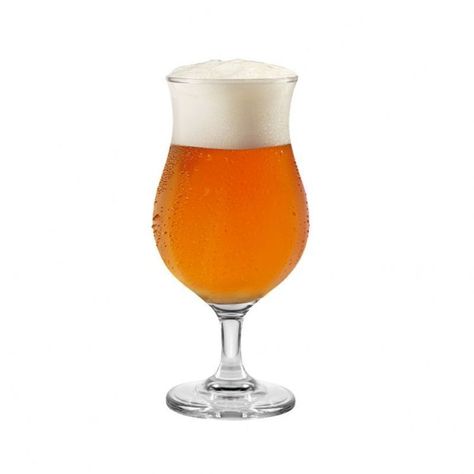 Set 4 Copas Vidrio Cerveza Praga 442cc Cristal Cocina-0
