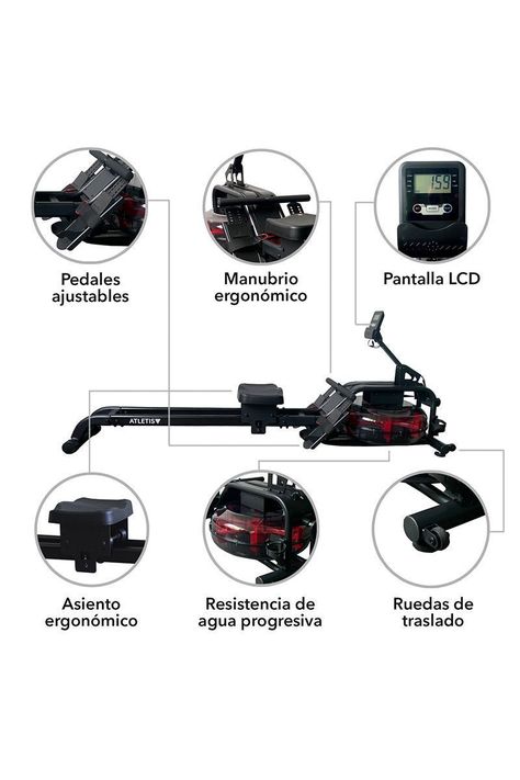Remadora de Agua Atletis Max A306 Negro-3