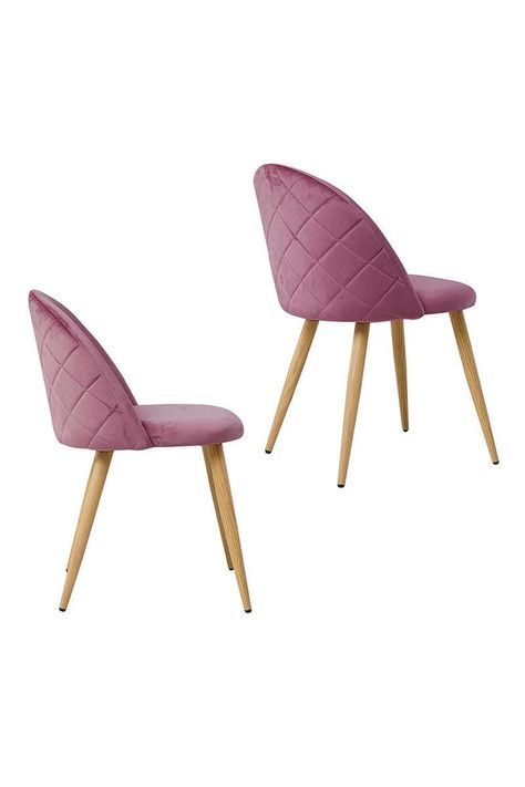 Pack 4 Sillas Comedor Sitial Terciopelo Rosa-3