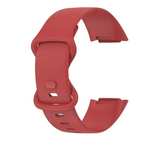 Correa Silicona Compatible Fitbit Charge 5  23mm Vinotinto-0