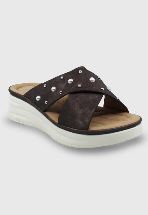 Sandalia Fatima café Stylo Shoes-1