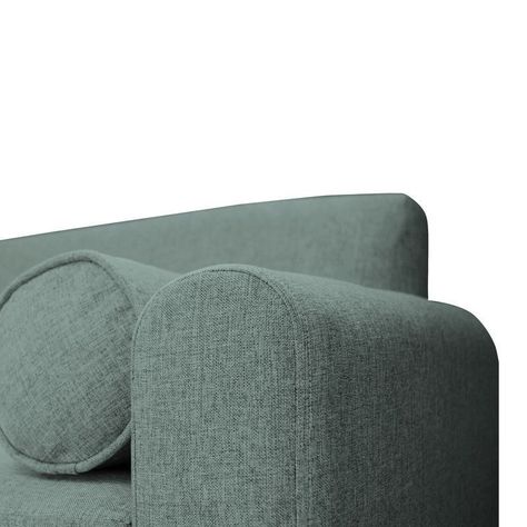 Sofá Meli Chenille Tipo Lino Verde 2 Cuerpos-3