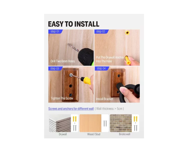 Soporte Colgador De Pared Para Bajo, Guitarra-3