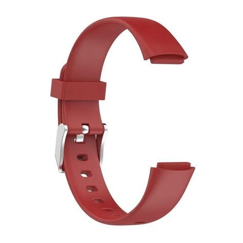 Correa Silicona Compatible Fitbit Luxe  15,4mm Vinotinto-1