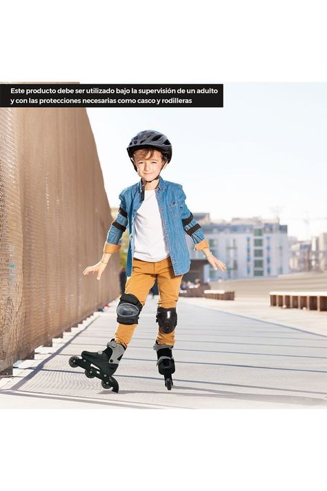 Set patines y protecciones GOFUN S Negro-1